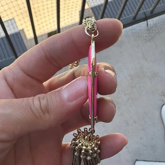 Kendra Scott Rayne Gold and Pink Pendant Necklace - Picture 3 of 8